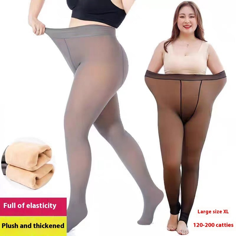 Black See-through Leggings Fall And Winter Outer Wear Pantyhose