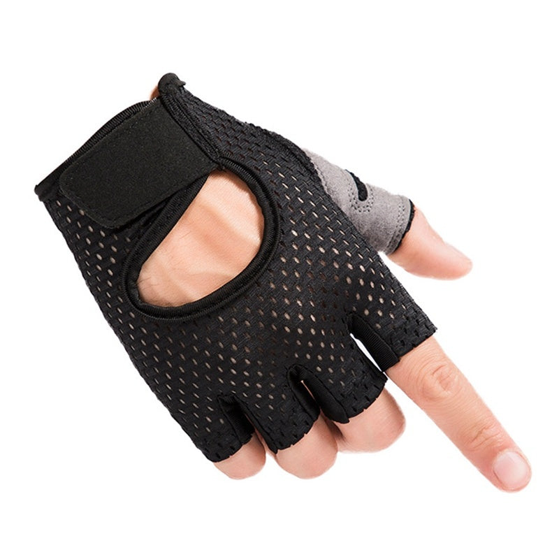 Half finger gloves sports fitness gloves outdoor riding non-slip wear gloves