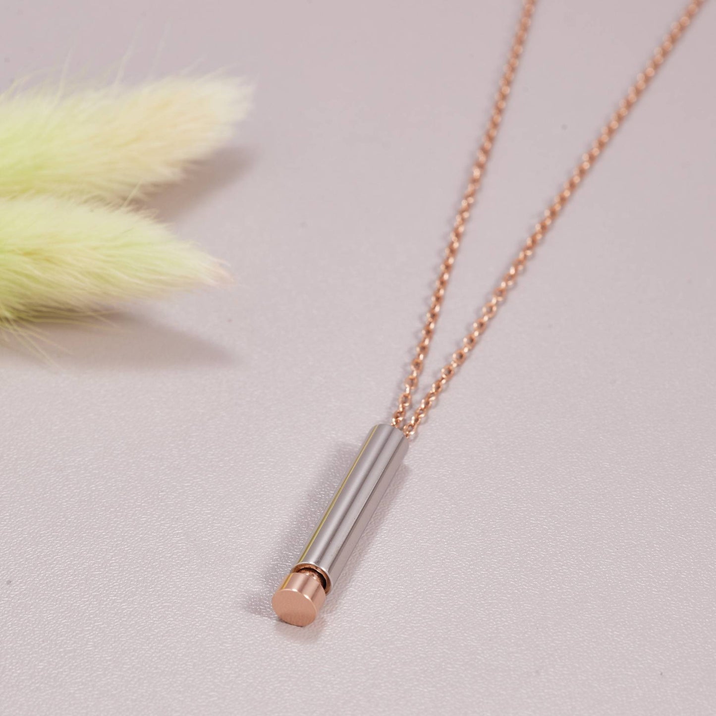 Hidden Information Gift For Ladies Necklace Be Kind Telescopic Stainless Steel 3D Vertical