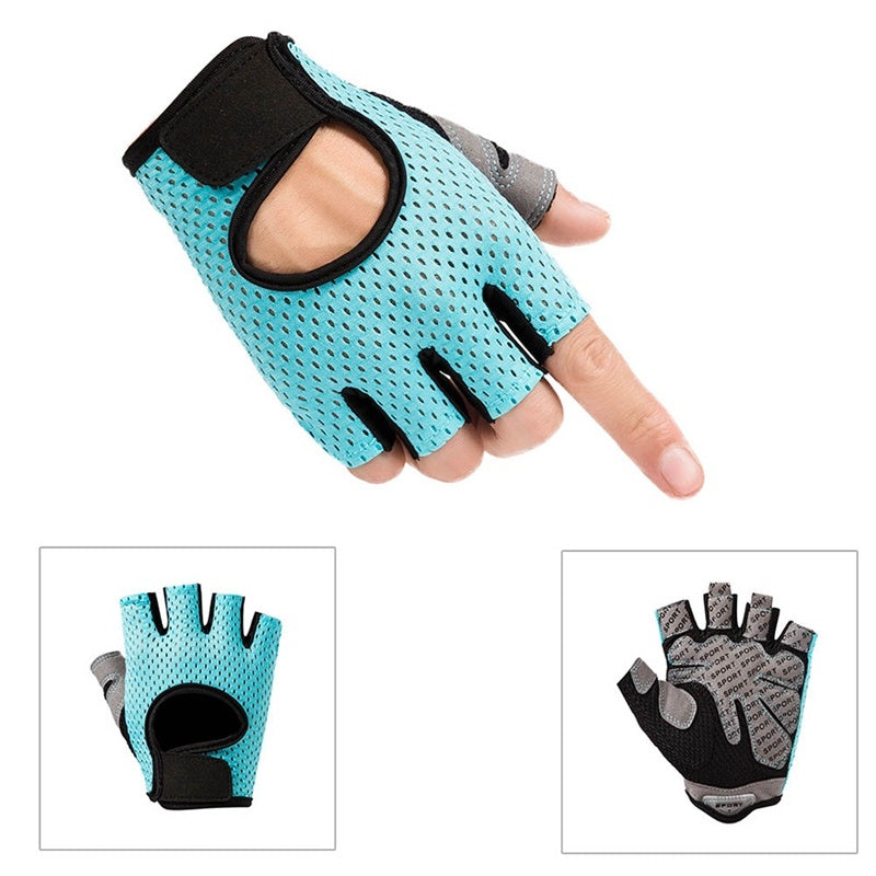 Half finger gloves sports fitness gloves outdoor riding non-slip wear gloves