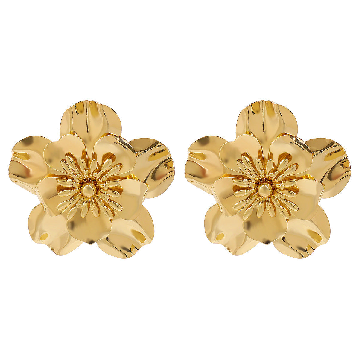 Fashion Vintage Flower Earrings Niche Design