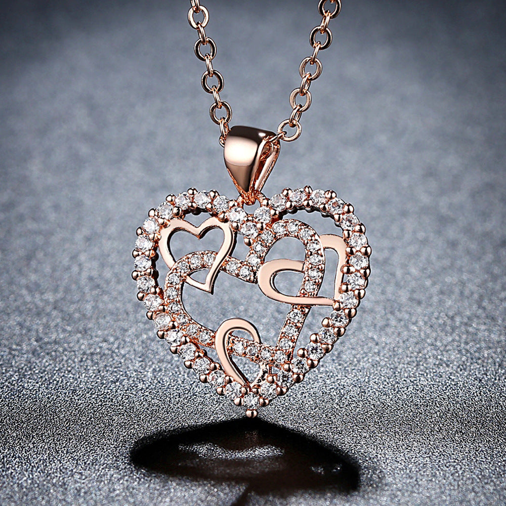 Hollow Heart Necklace For Women Affordable Luxury Fashion