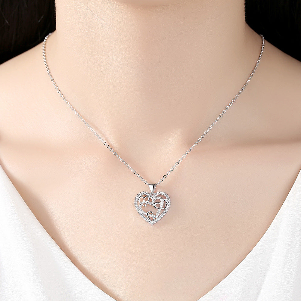 Hollow Heart Necklace For Women Affordable Luxury Fashion