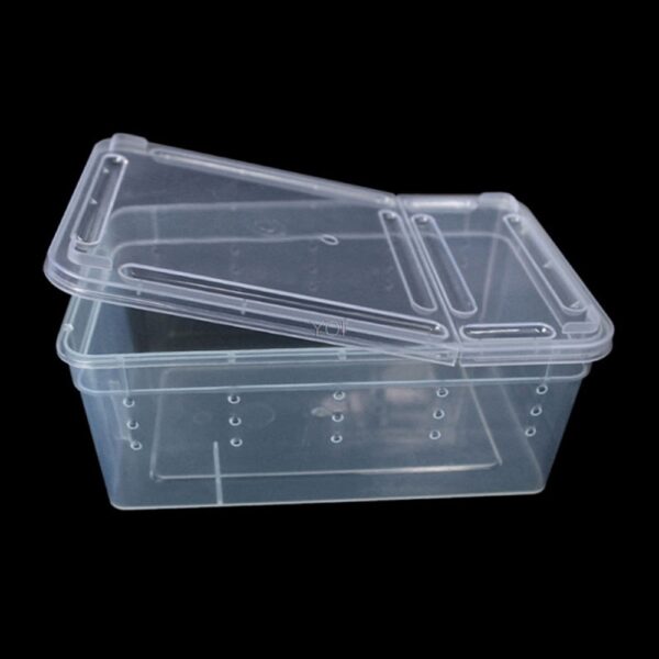 Plastic transparent reptile feeding box - Image 3