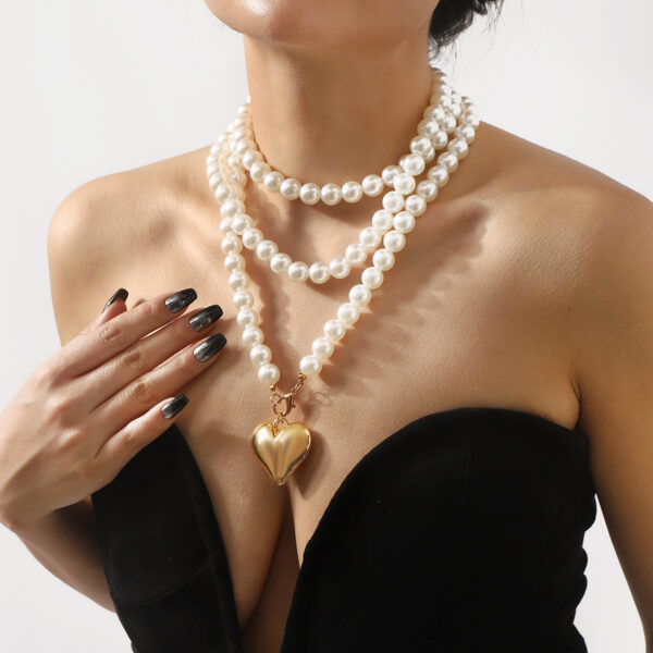 Minimalist Creative Pearl Fashion Necklace - Image 2