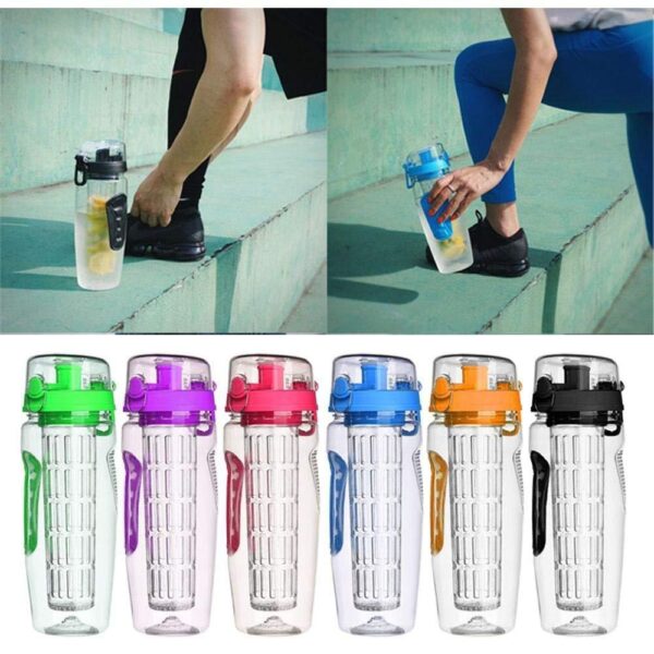 1000ml Water Fruit Bottle BPA Free Plastic Sport Fruit Infuser Water Bottles With Infuser Juice Shaker Drink Bottle Of Water - Image 2